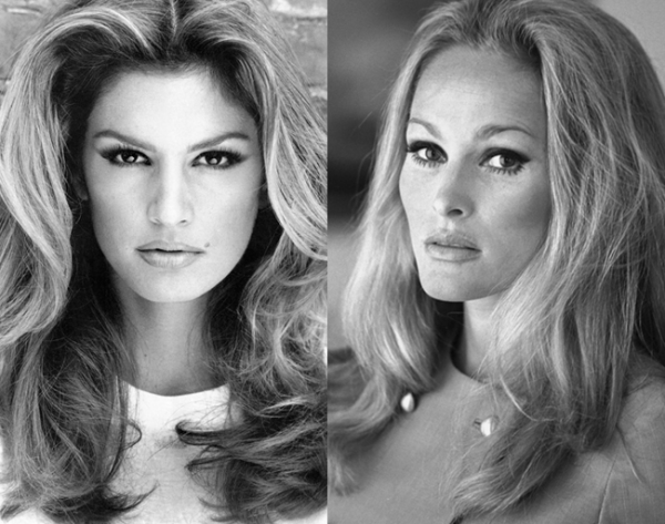 Pisces Doppelgänger – Cindy Crawford And Ursula Andress